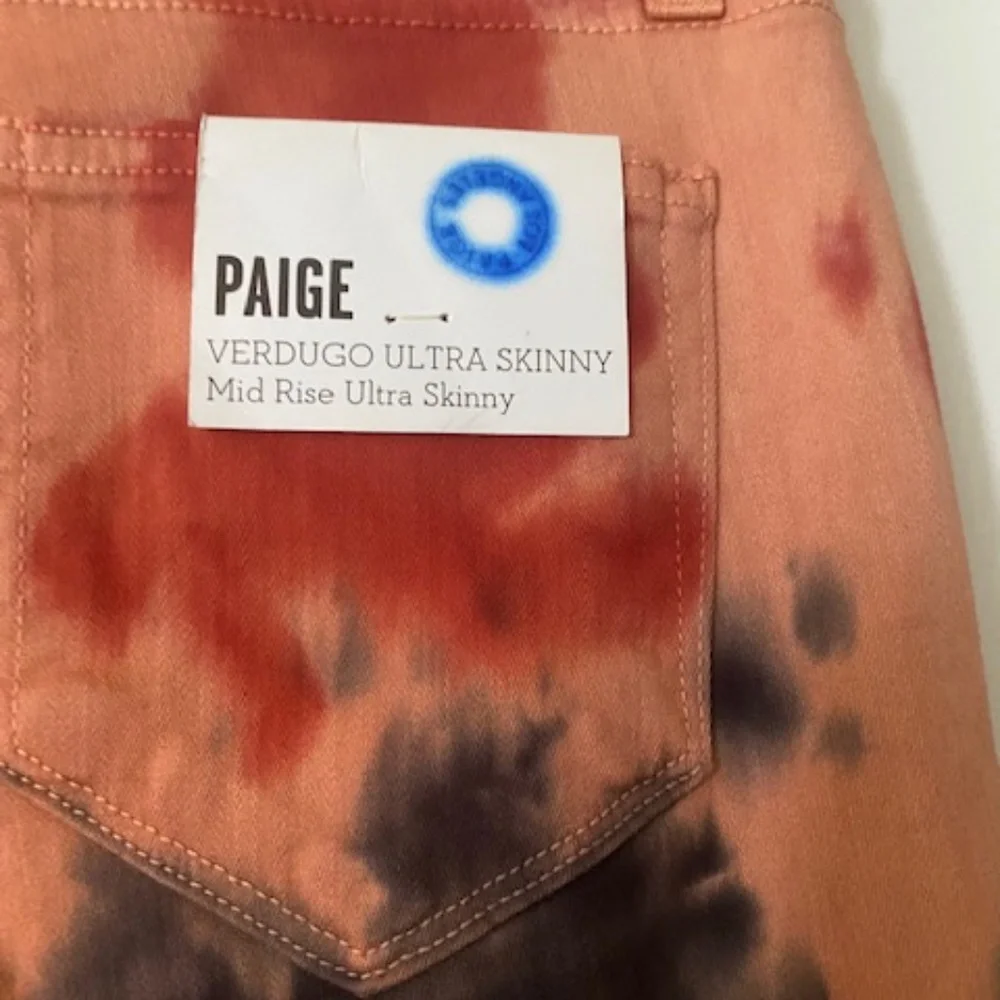 Paige Verdugo Ultra Skinny Mid Rise Jeans Size 24 - Picture 4 of 5